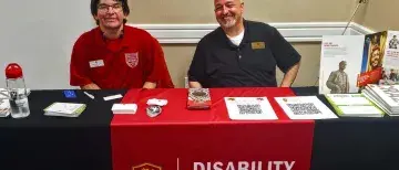 Peter and Phil tabling for Soci-Ables