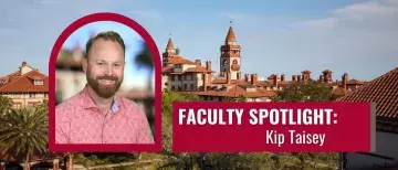 Kip Taisey Faculty Spotlight graphic