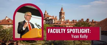 Yvan Kelly faculty spotlight graphic