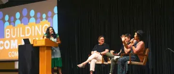 WIFT Com Week panel, wide-shot