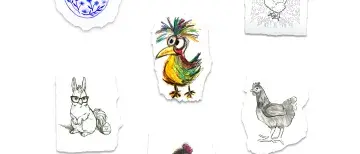 BA Portfolio Class Poster Image with Chickens