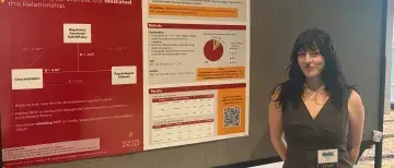 Shelby Kushner presenting her research