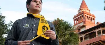 HPW photo.jpg HPW 2022 - Student standing in front of the Ponce wearing Harry Potter attire.
