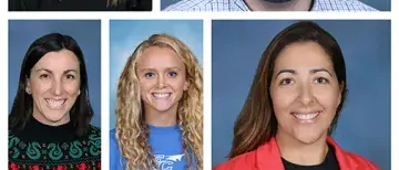 Collage of faces of award-winning St. Johns County Teachers