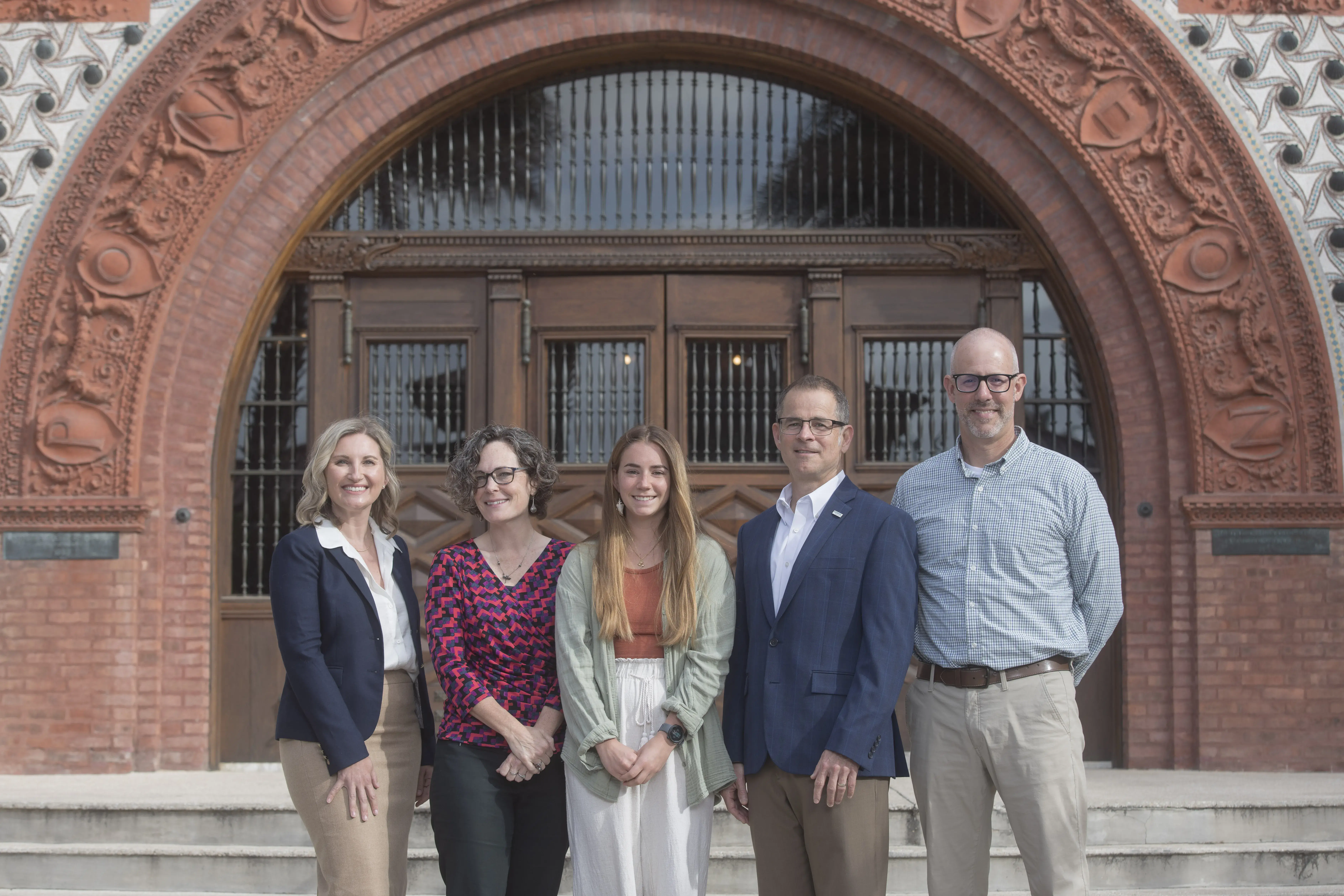 Siemens Grant - Science Faculty and Student in Ponce Courtyard