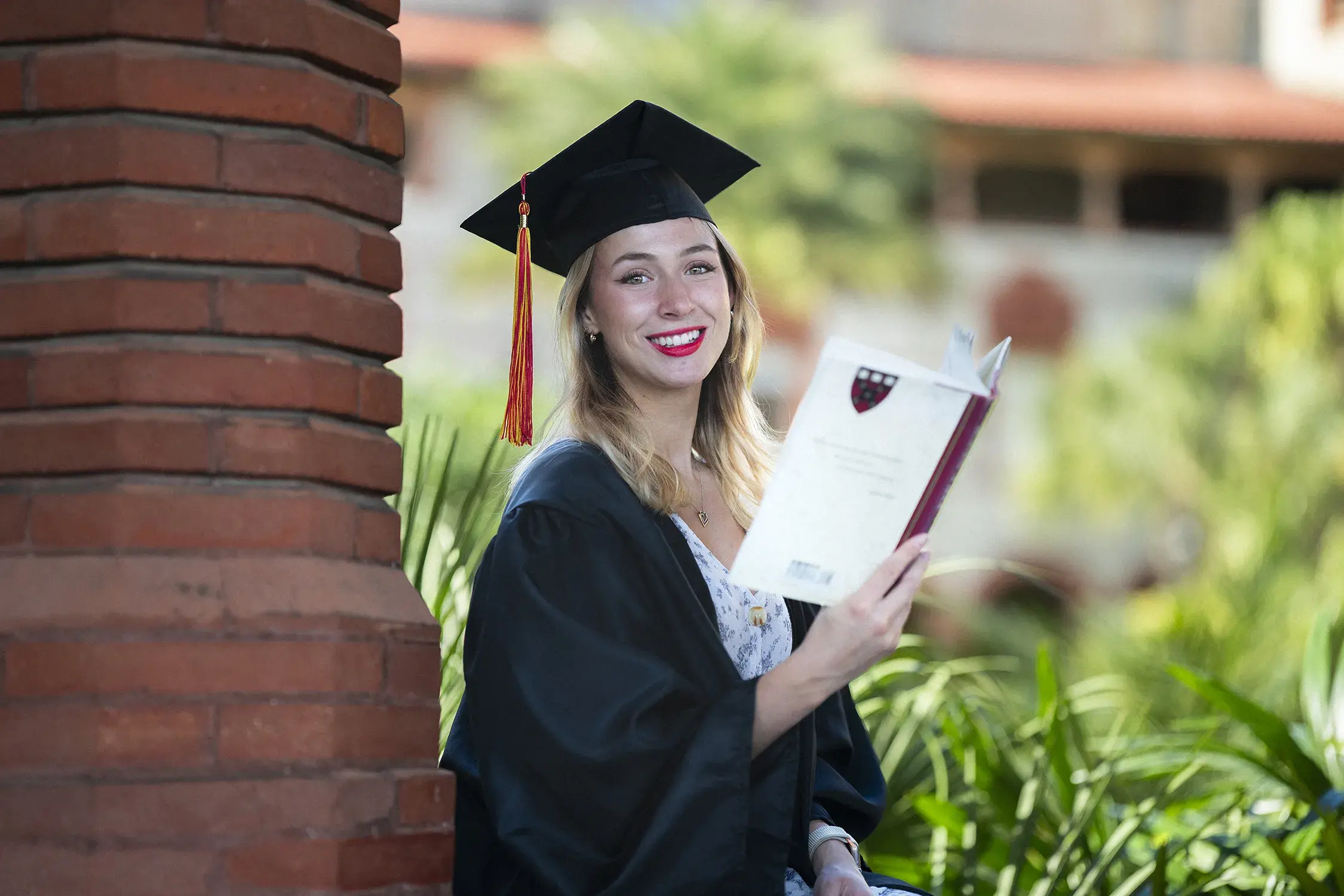 Lindsey with book