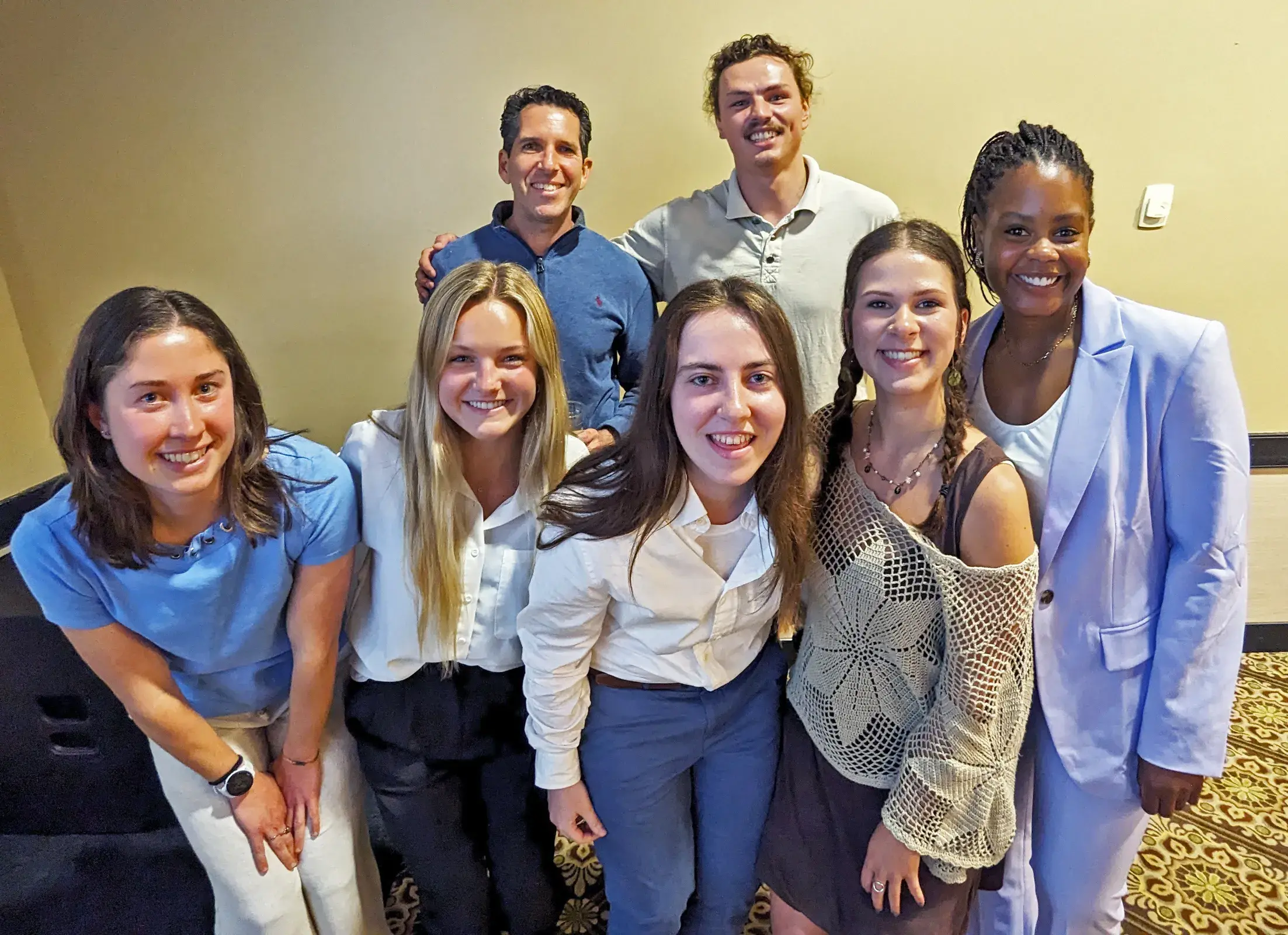 Students from The Gargoyle with Brian Thompson during Com Week 2024