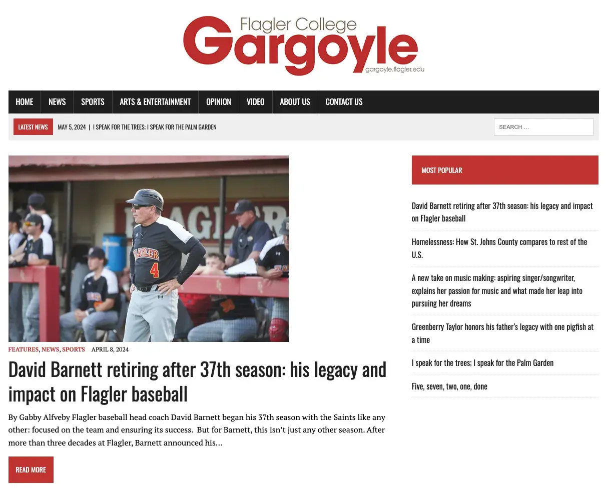 Homepage of The Gargoyle