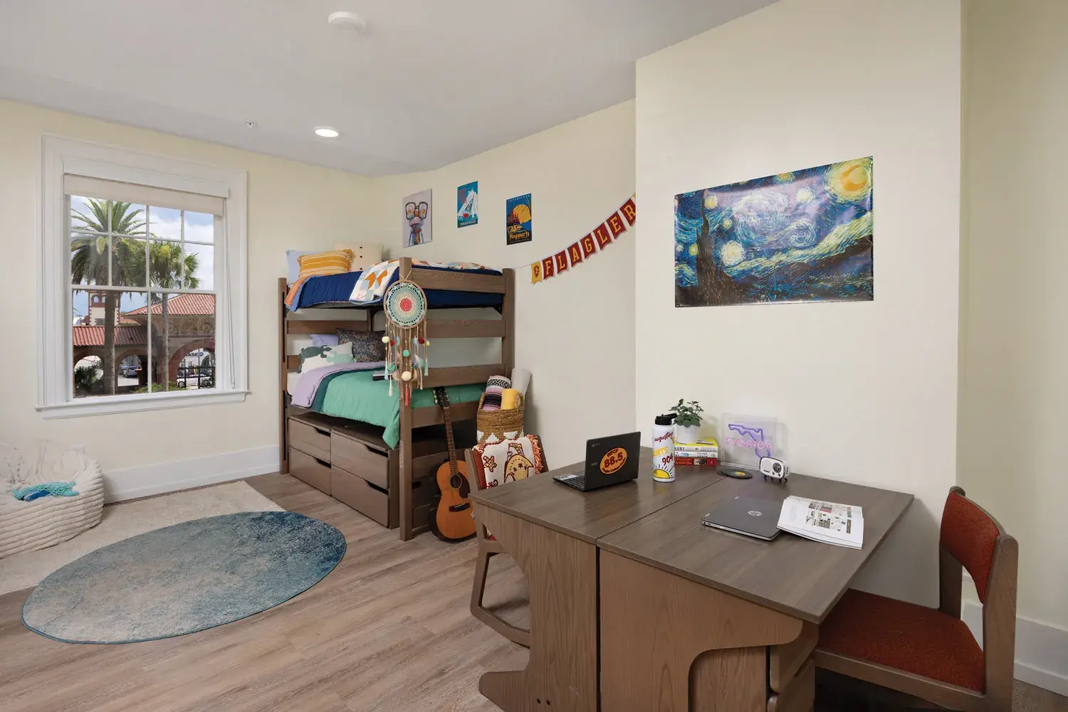A student room after renovations were completed.
