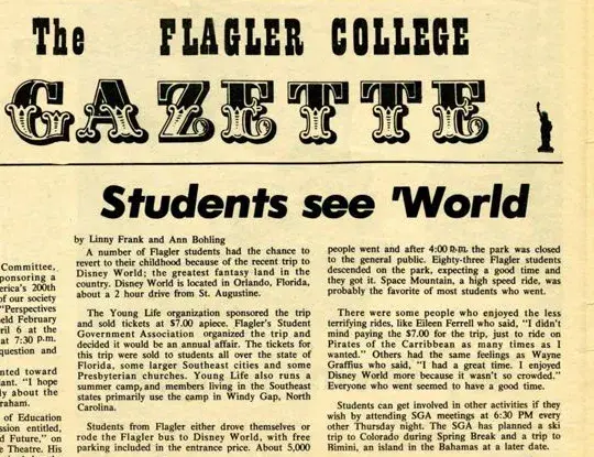 1976 | The Flagler College Gazette (FC Digital Archives)