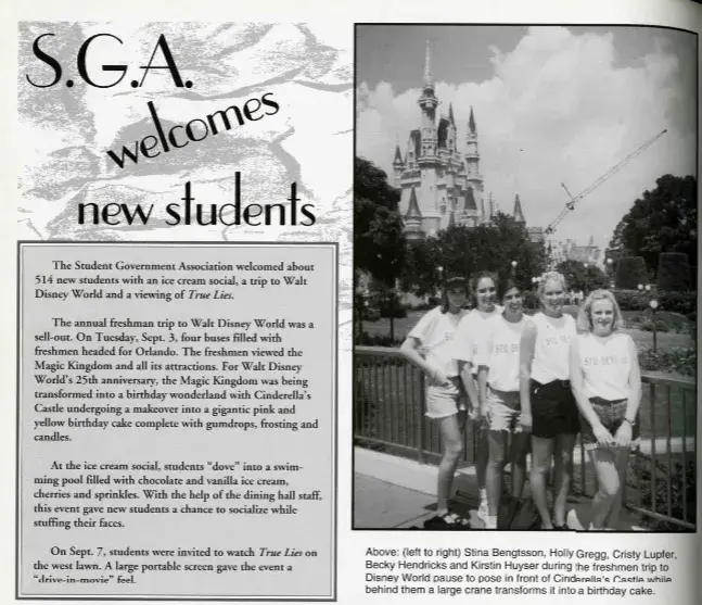 1995 Trip | Pictured in 1996 yearbook feature