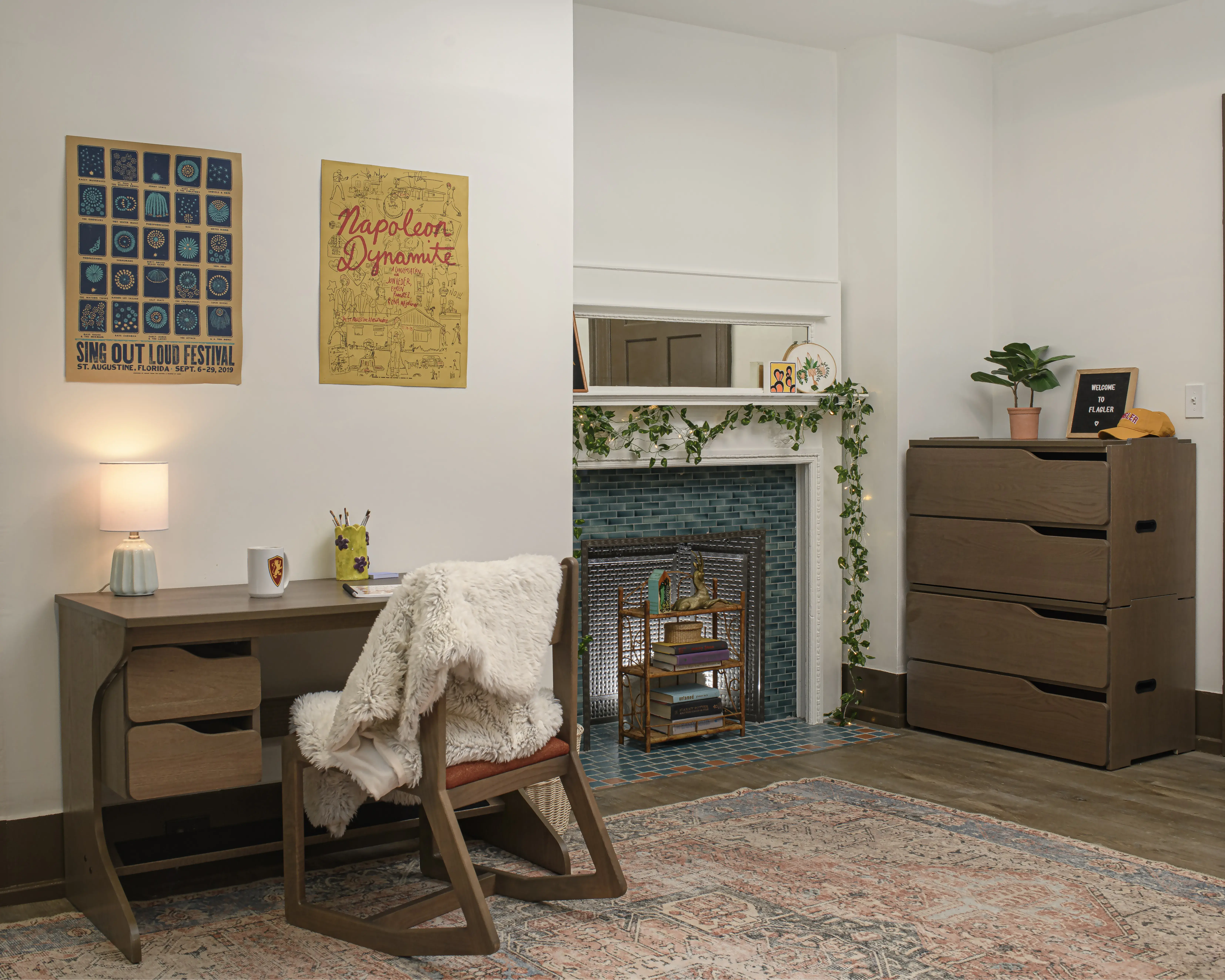 Renovated, staged Ponce East room