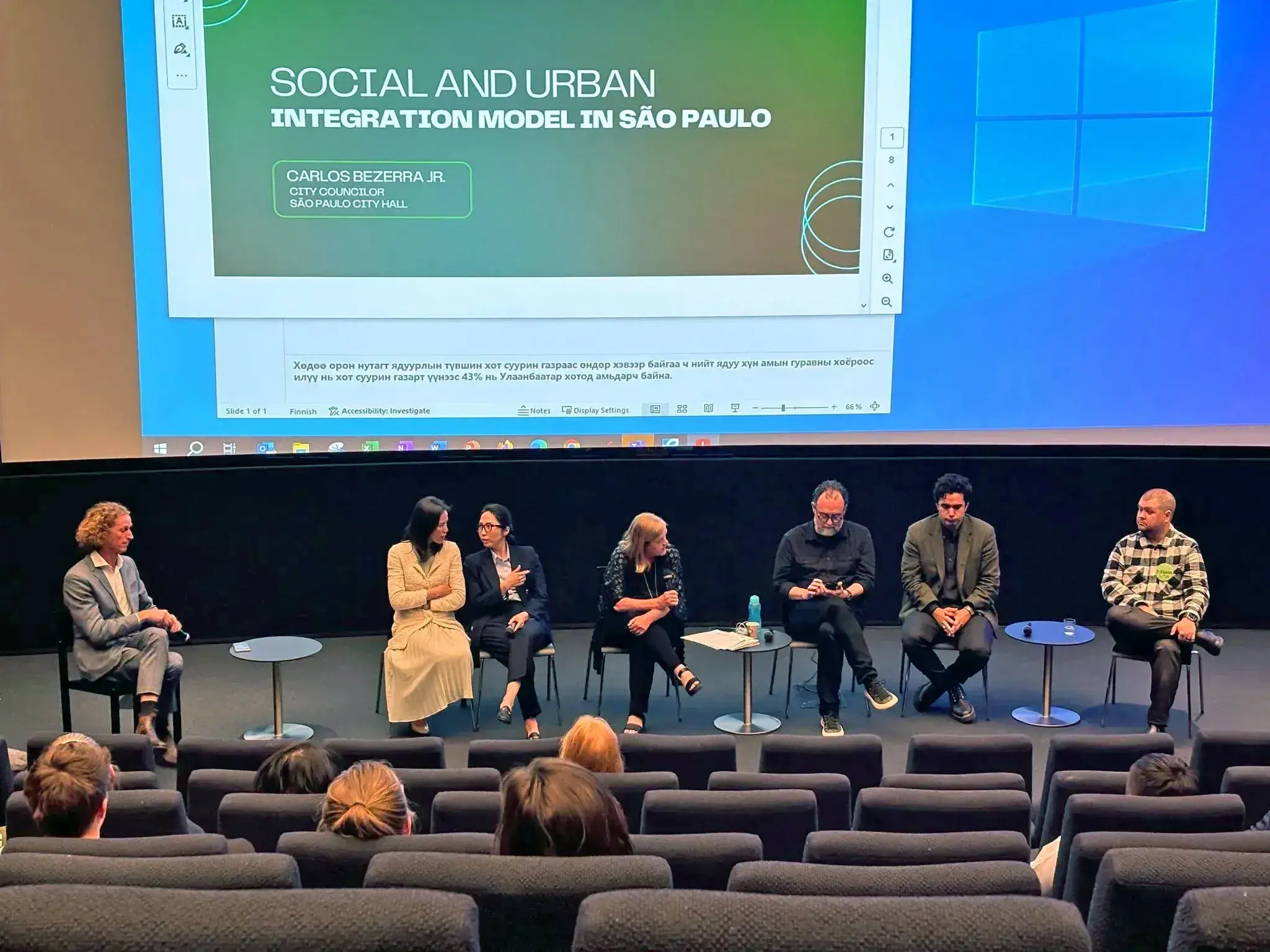 The “Local to Global' homelessness summit panel answers questions about what Finland is doing to eradicate homelessness.