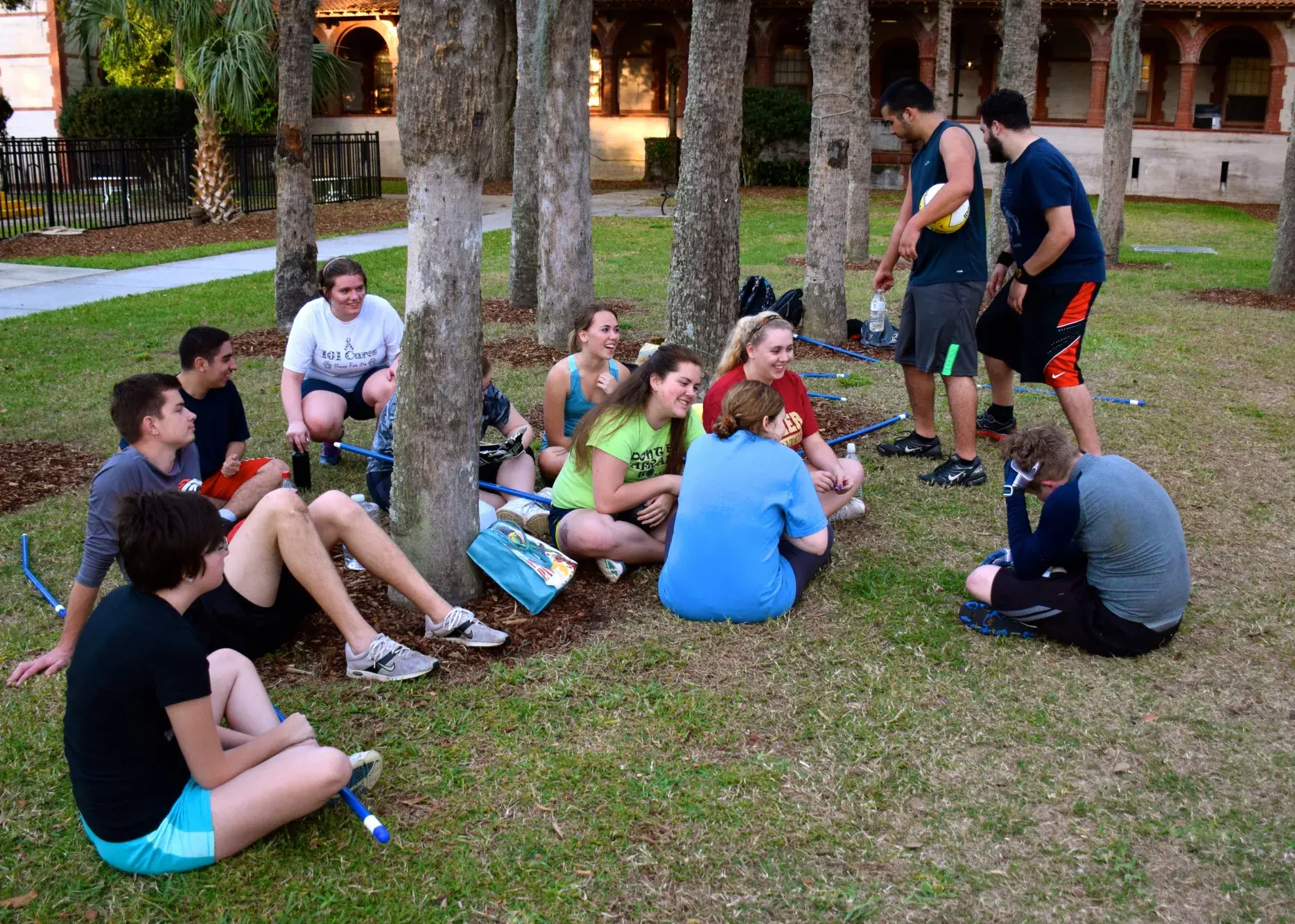 Team sitting together
