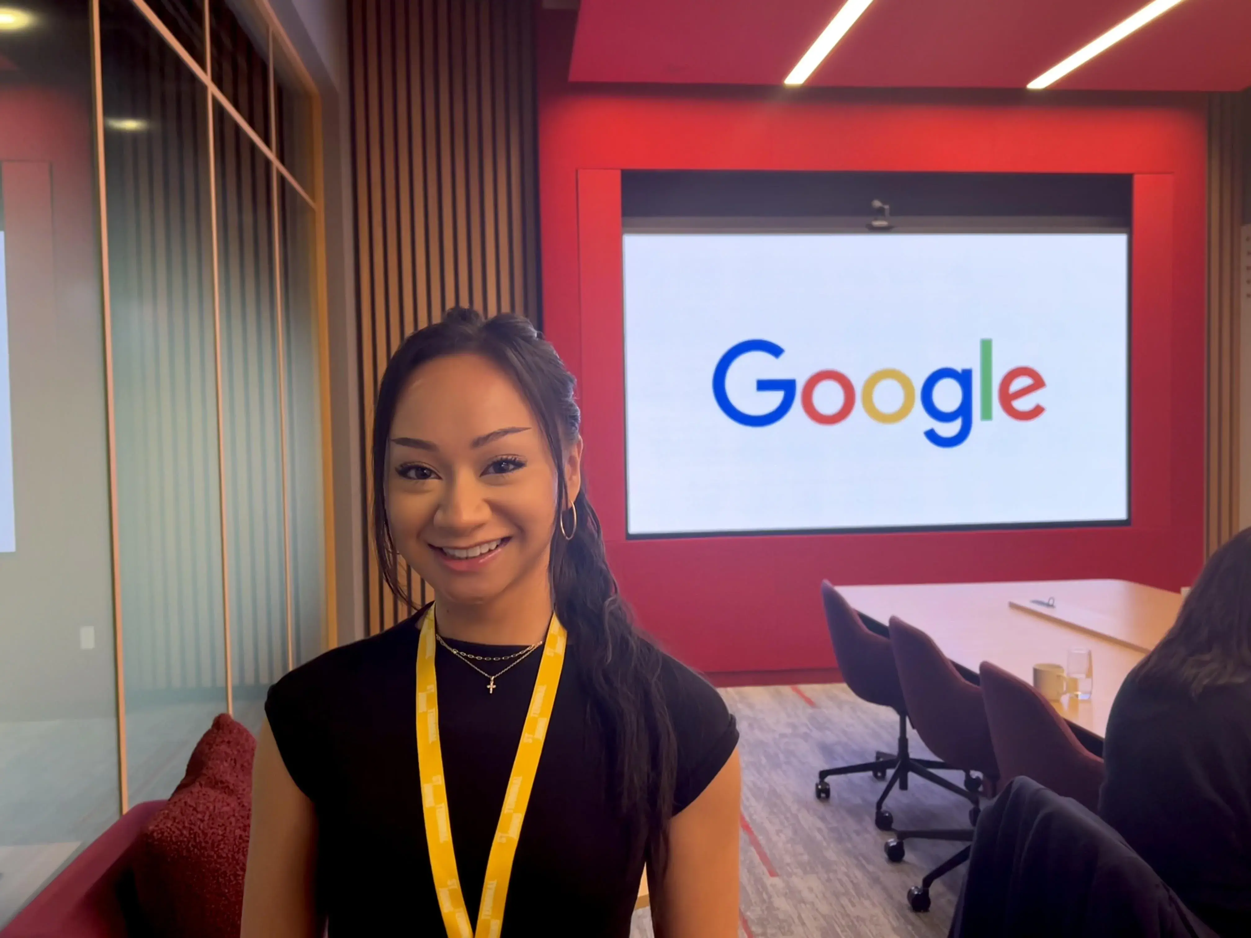 Hunter in conference at Google HQ NYC