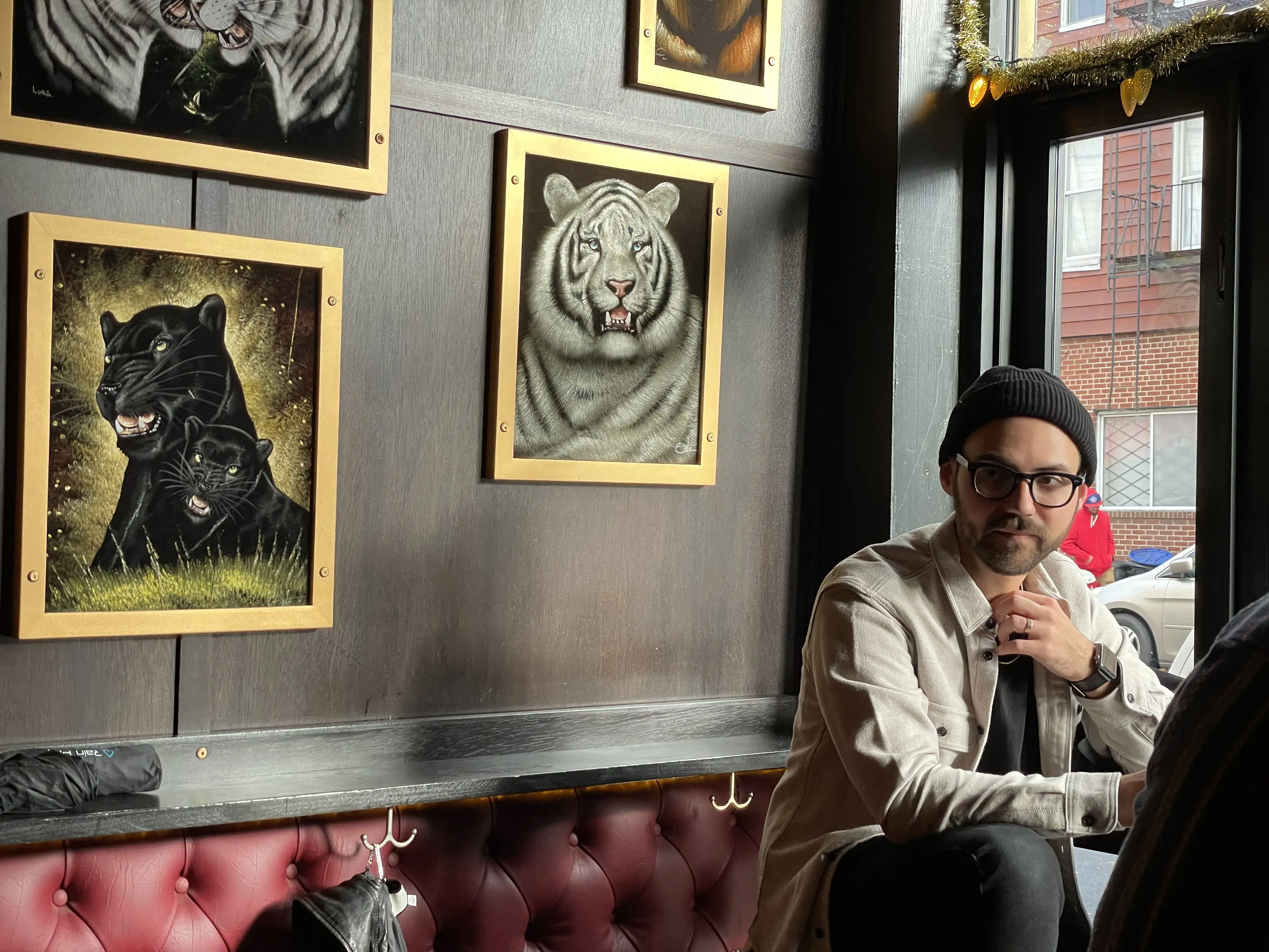 Luis in NYC cafe