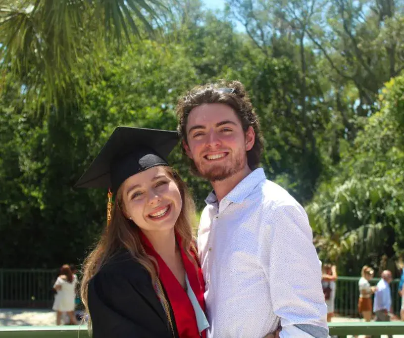 Logan & Lisa at Commencement
