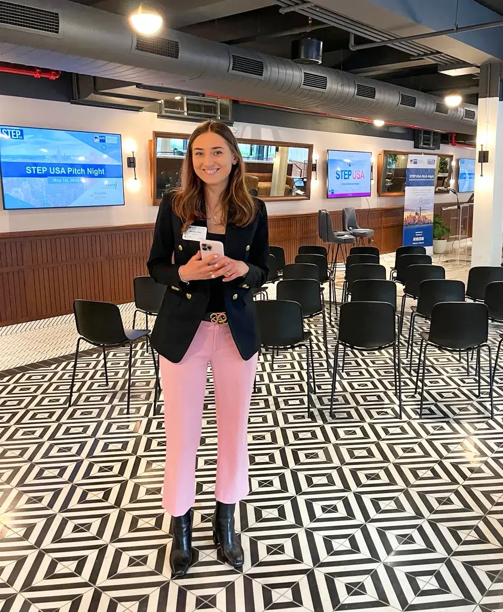 Marietta at work event