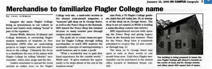 Gargoyle article about Legacy's opening