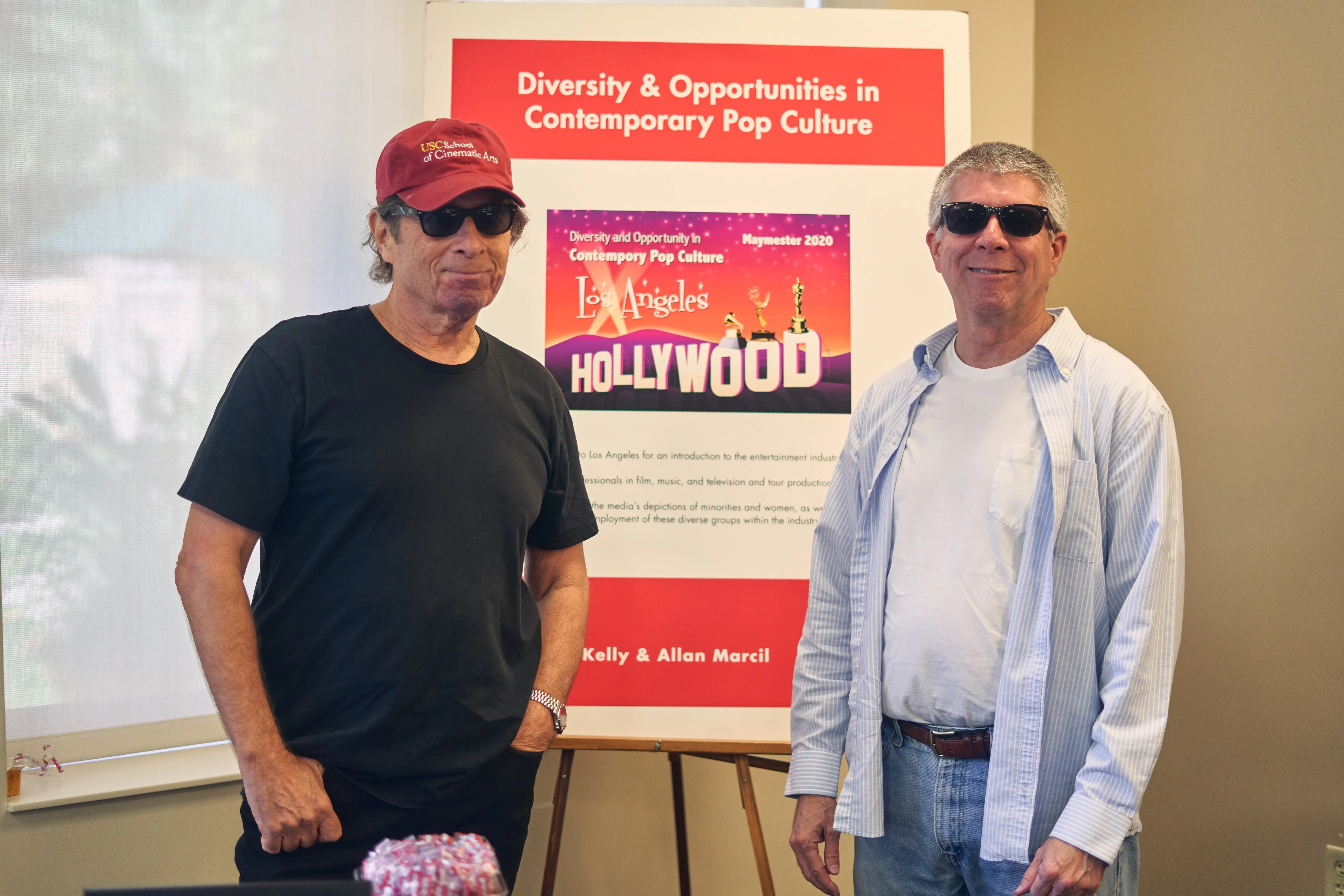 Yvan Kelly and fellow professor at past FlagSHIP fair