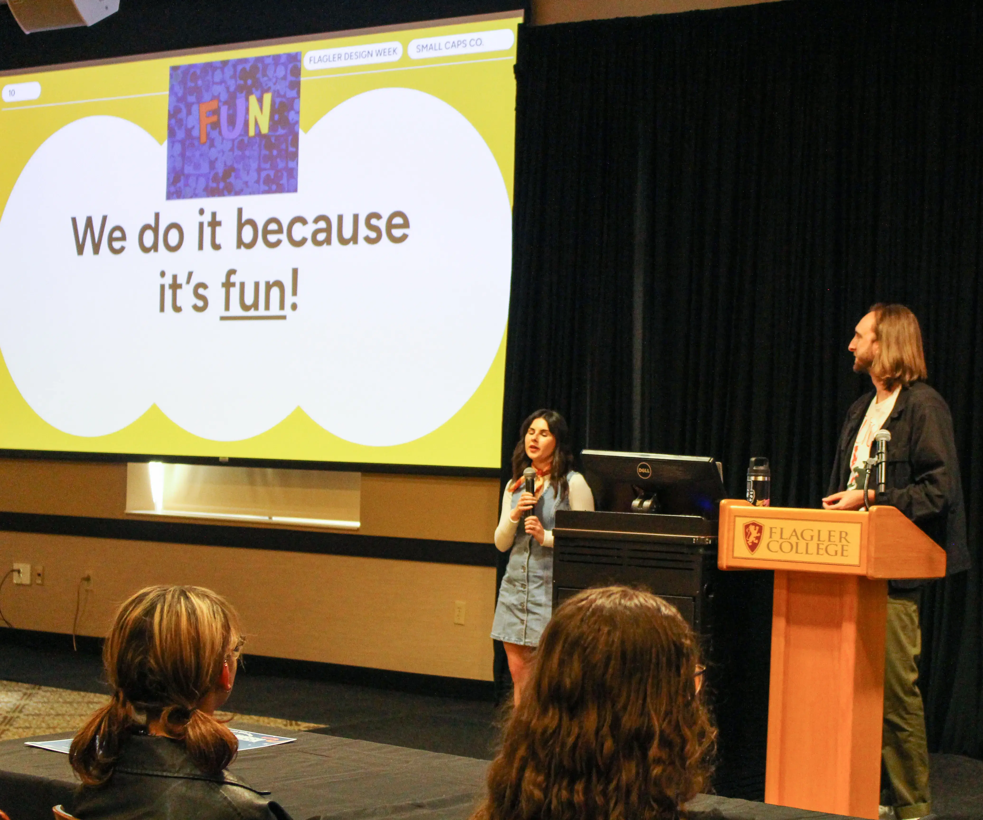 Design Week 2025 presentation by agency, slide reads "We do it because it's fun!"