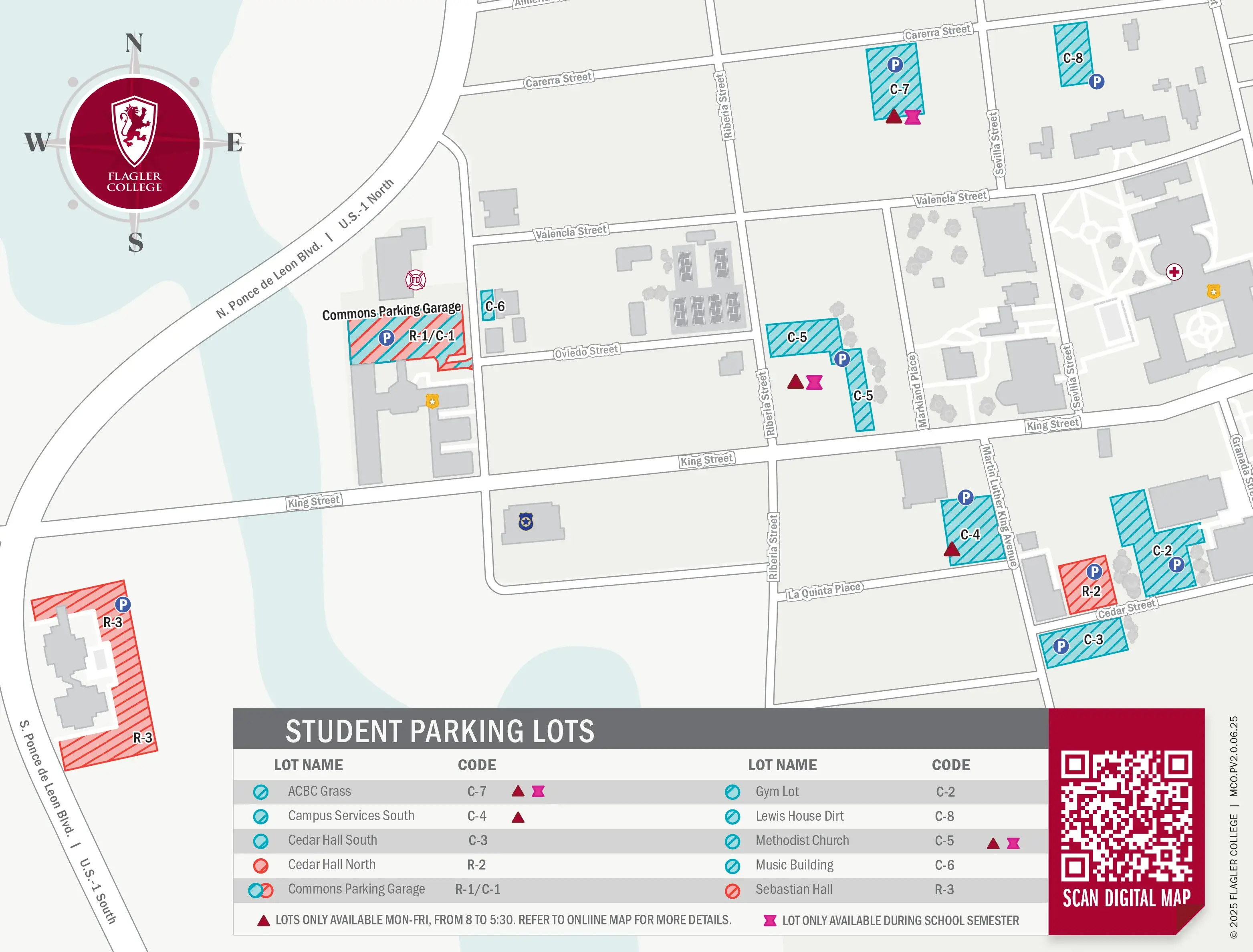 Campus Parking Map for Students