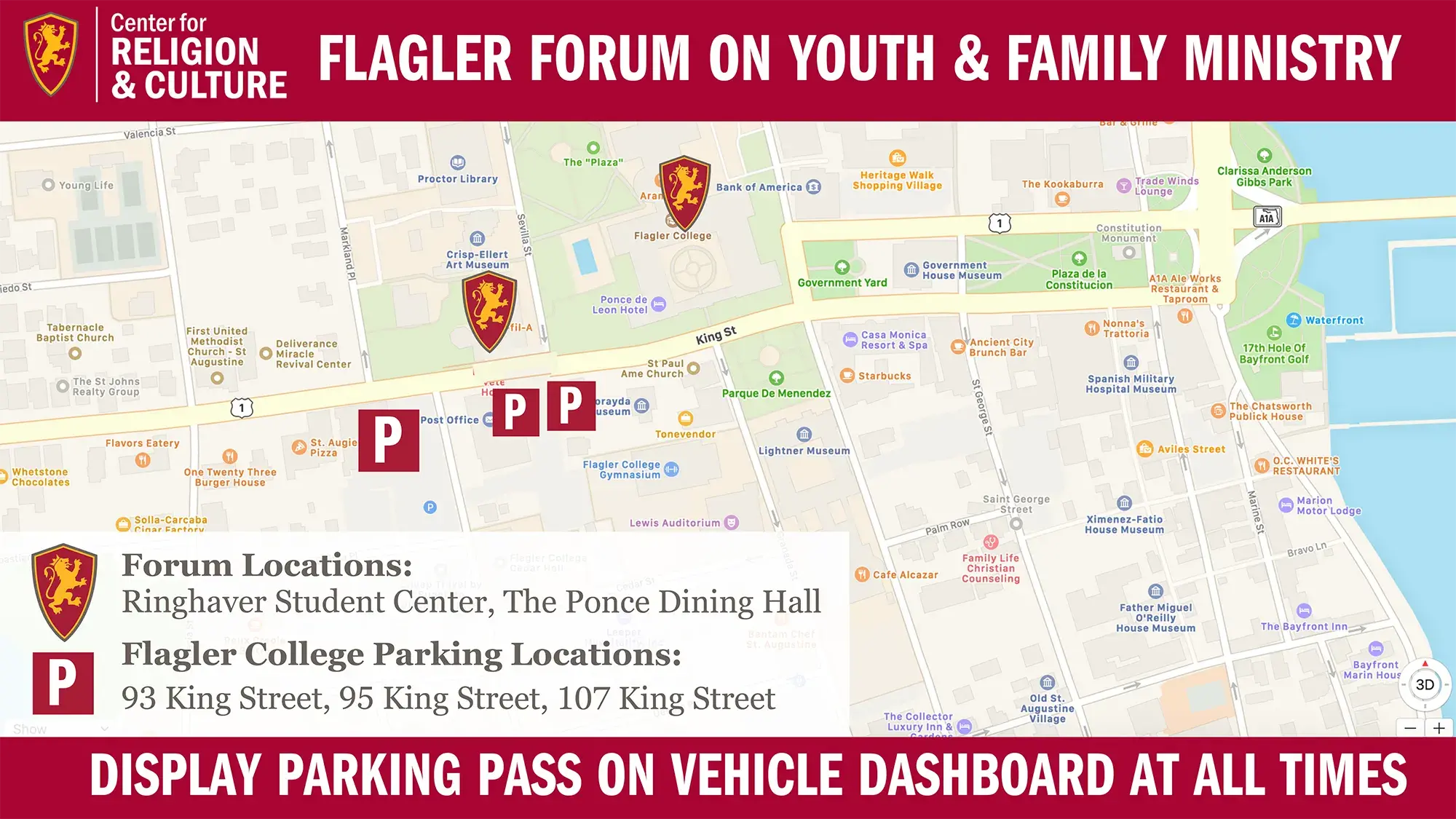 Map of the Forum Parking Map