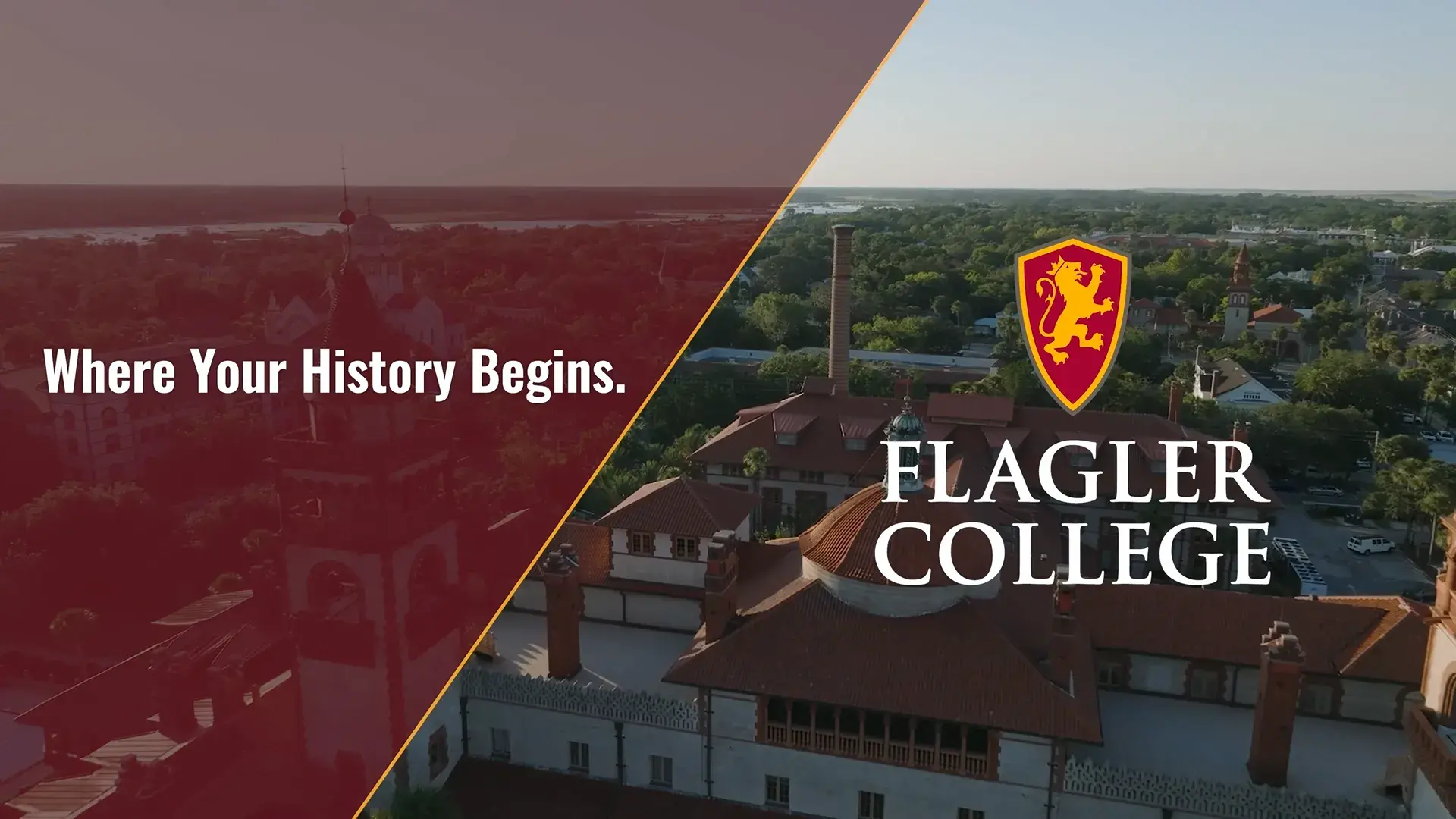 Aerial shot of Flagler College