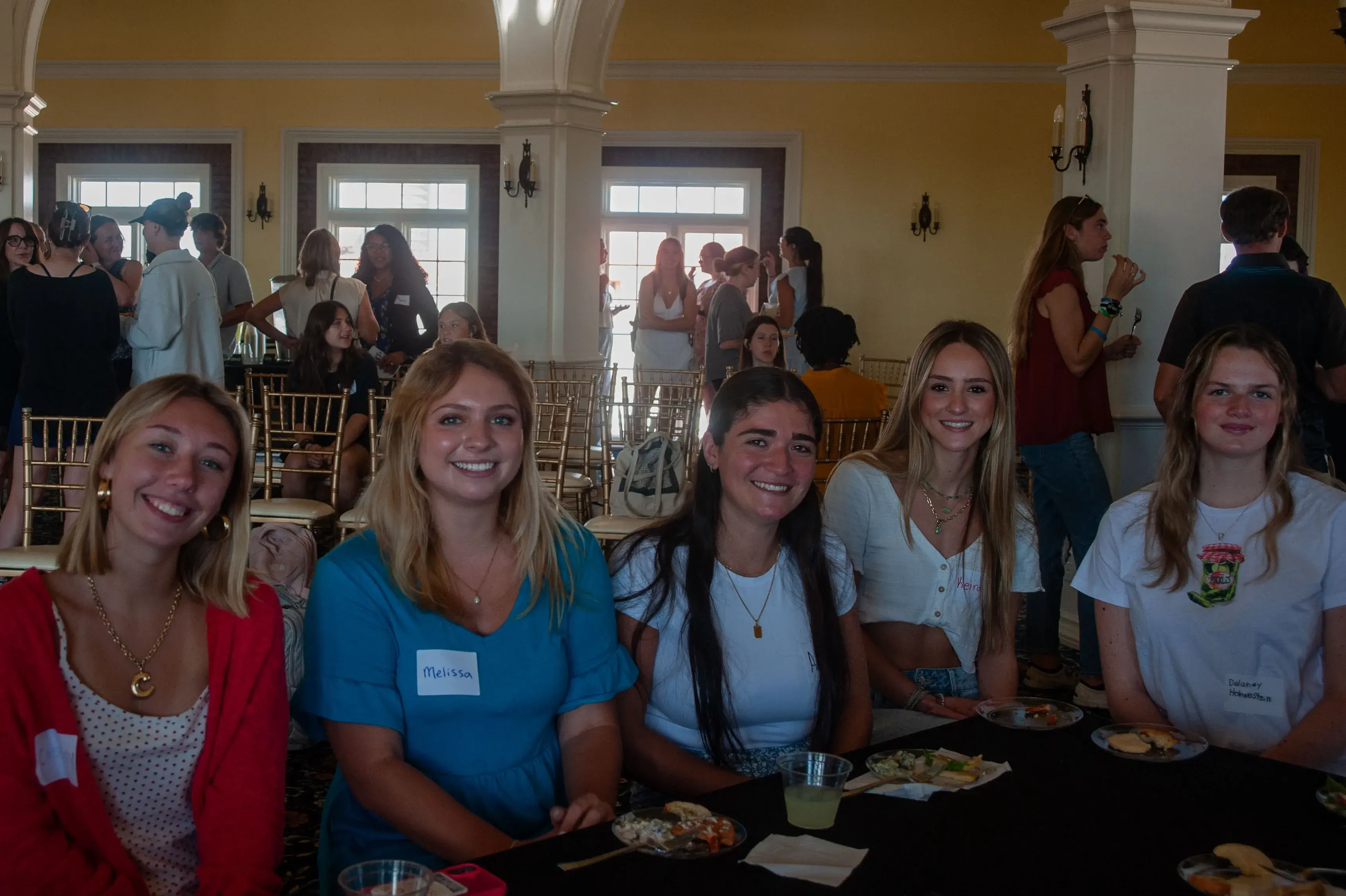 Students at Saint to Saint Mentorship program kickoff