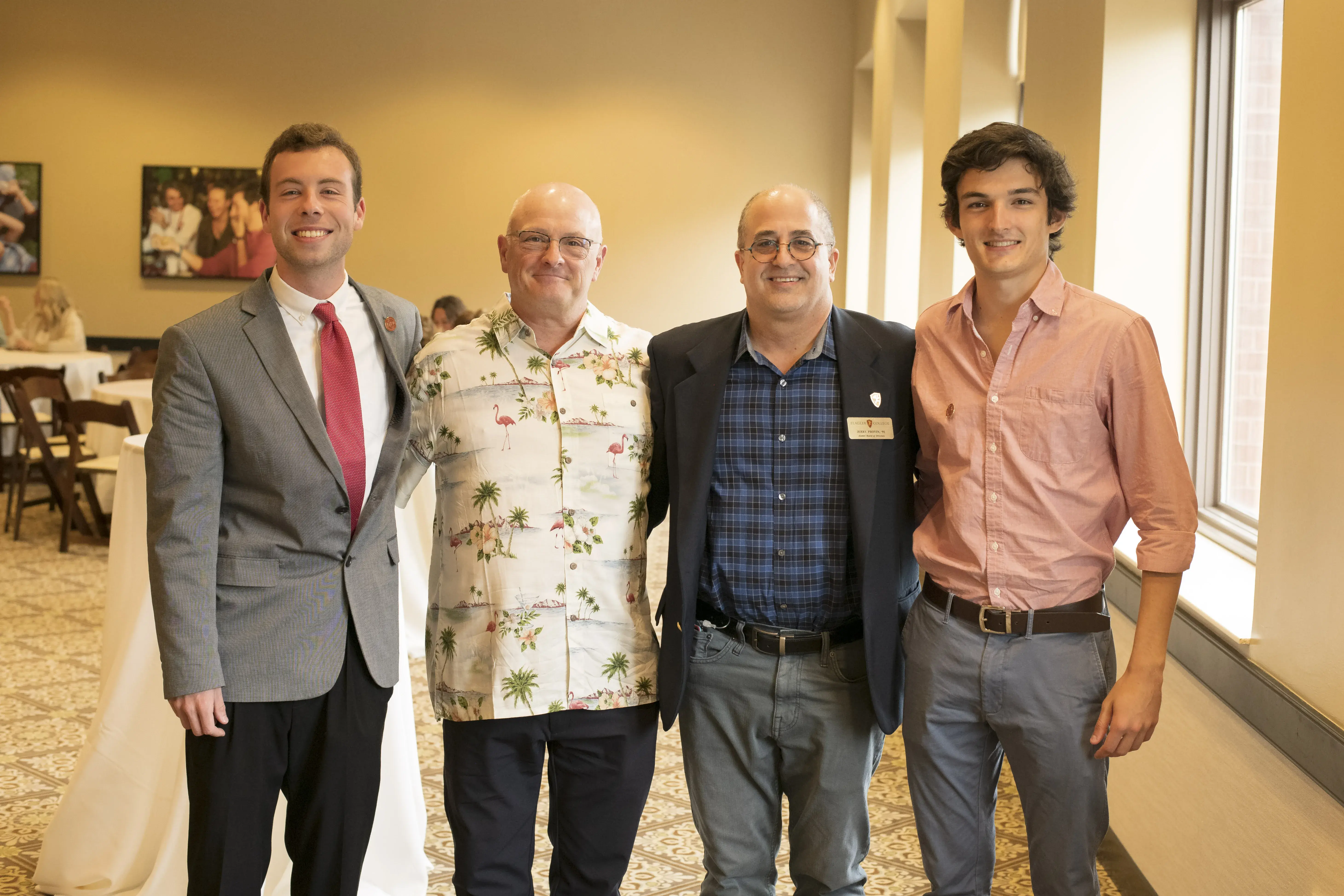 Jerry Provin with students