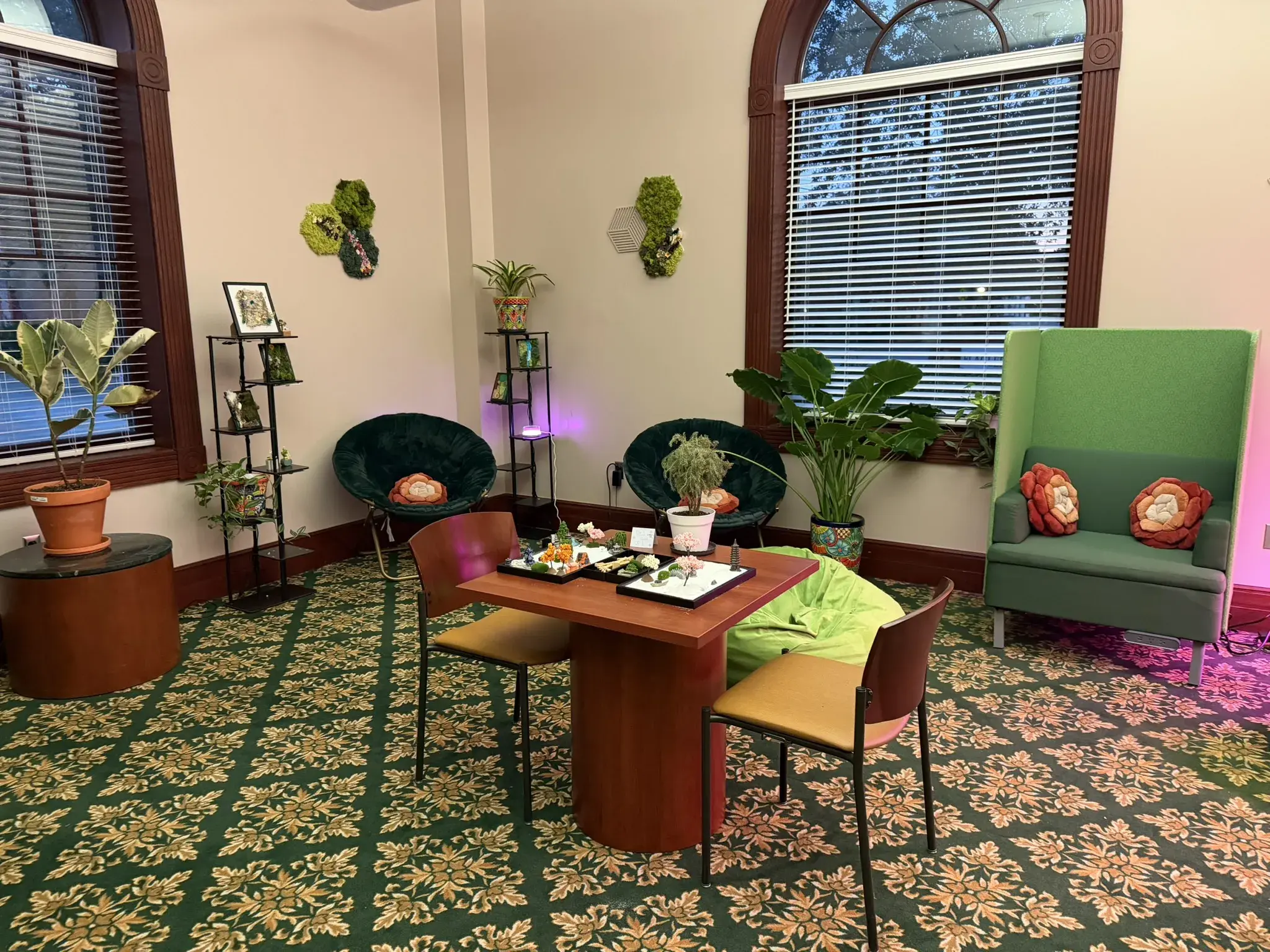 A picture of the interior of the newly installed Robbins Reading Room