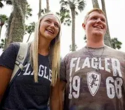 Image of students standing outside