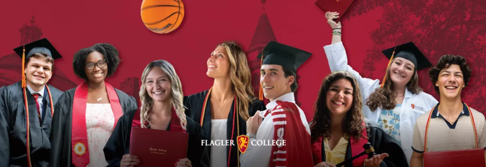Students in cap and gown