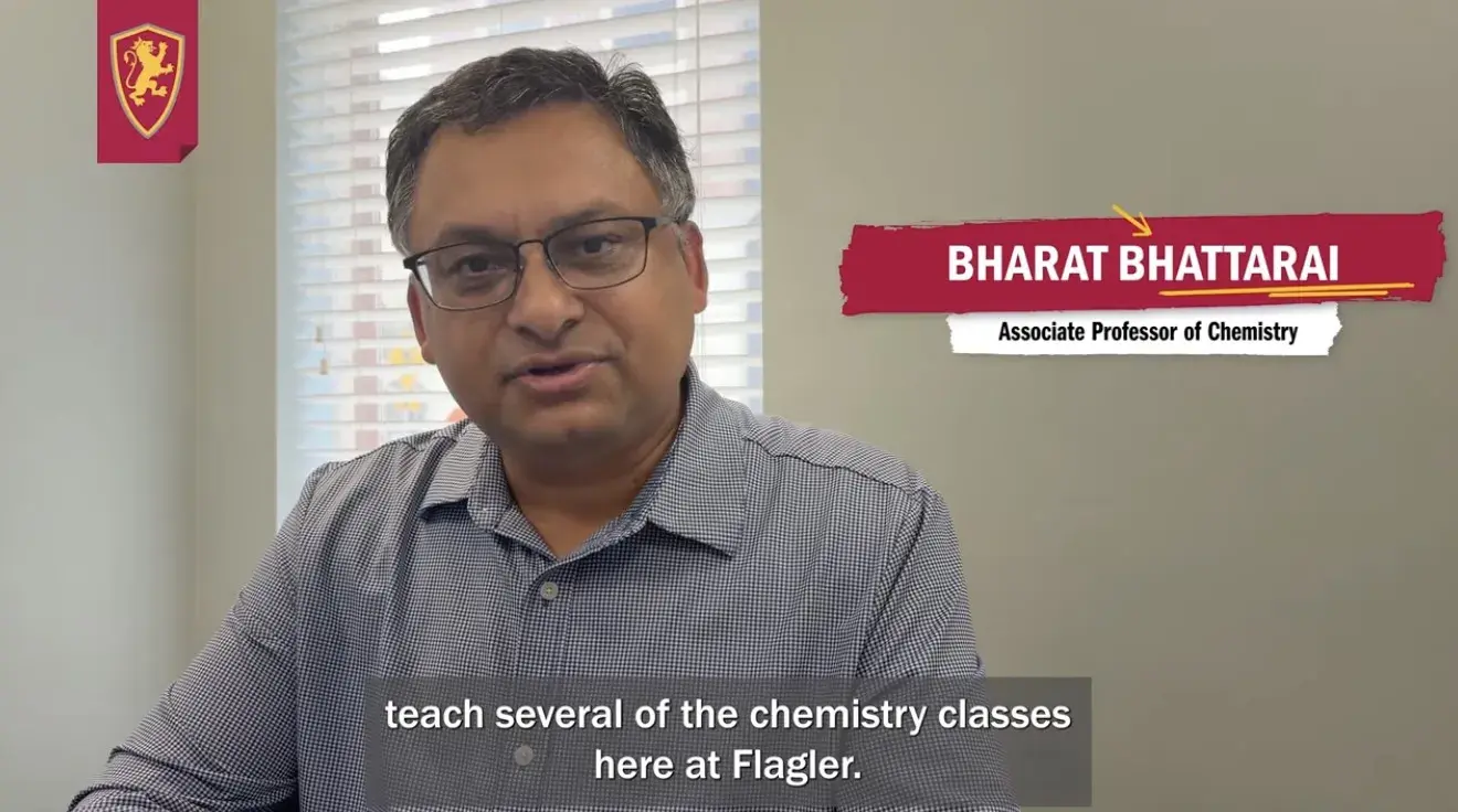 A screenshot from a video of Dr. Bhattarai
