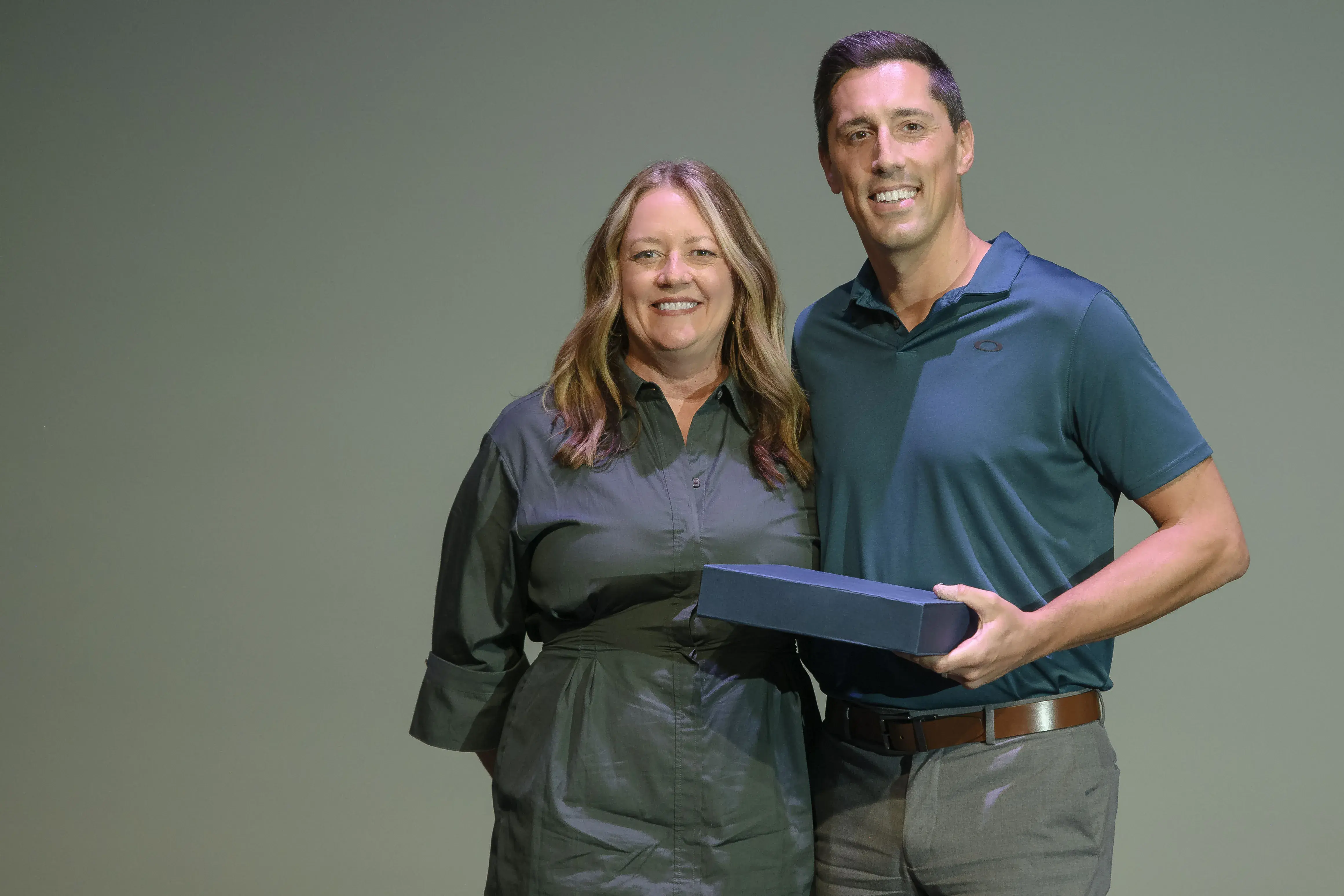 Mike Pepe being presented his President's Award