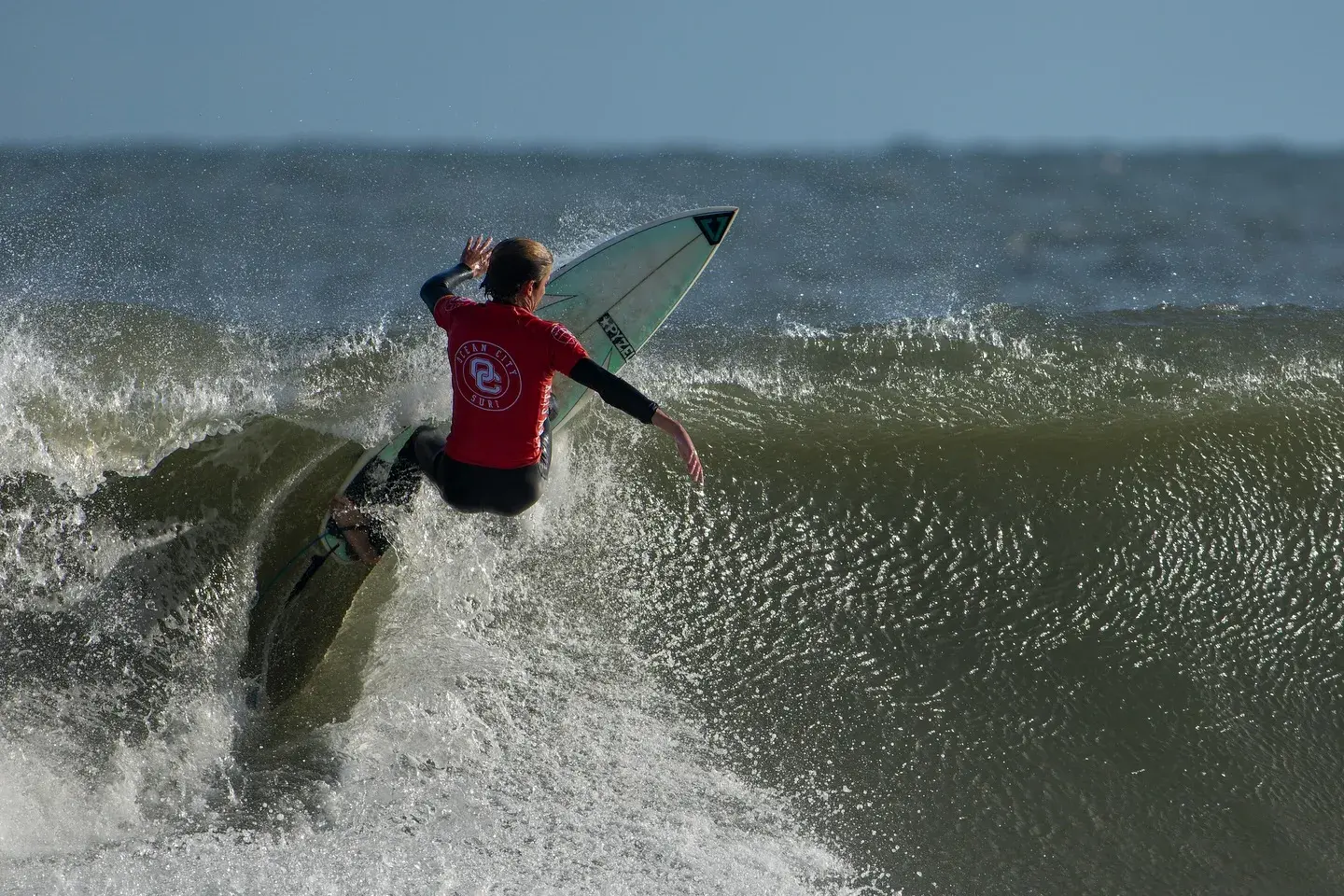 Mitch Zappone catching a wave