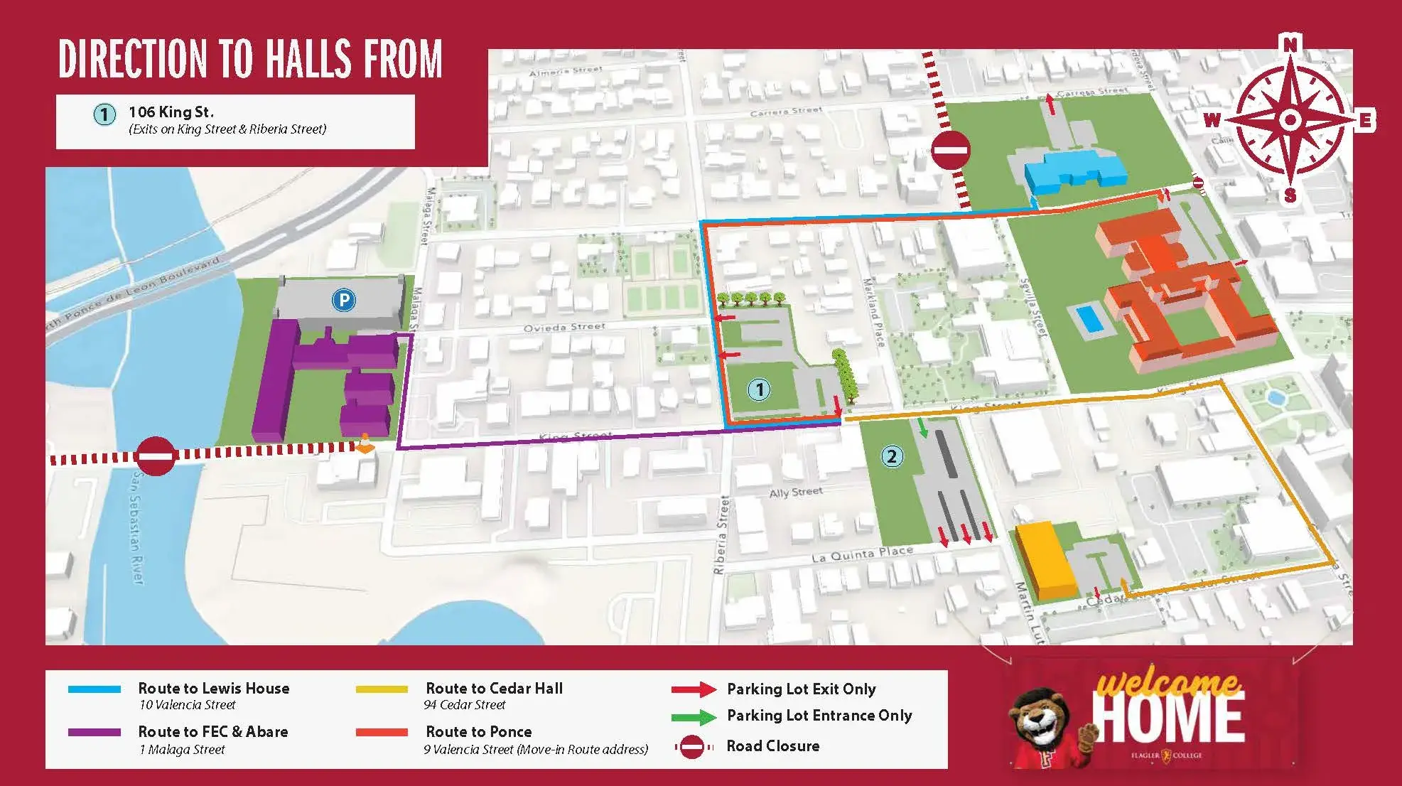 Image of parking map from 106 King Street
