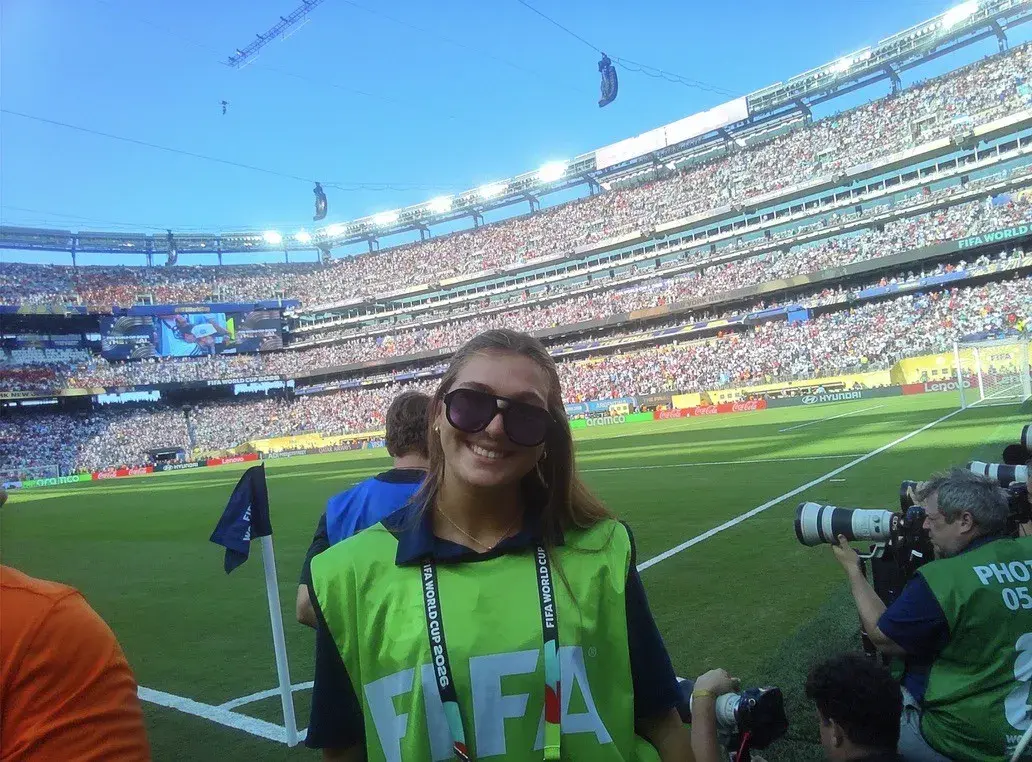 Brooke Rienecker at the FIFA World Cup